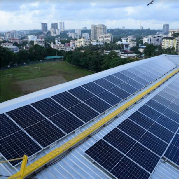 Isha Solar Energies+Roof Top Solar Panels  St. Aloysius College Gents Hostel